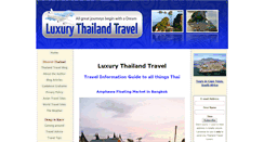 Desktop Screenshot of luxury-thailand-travel.com