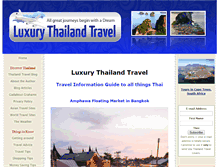 Tablet Screenshot of luxury-thailand-travel.com